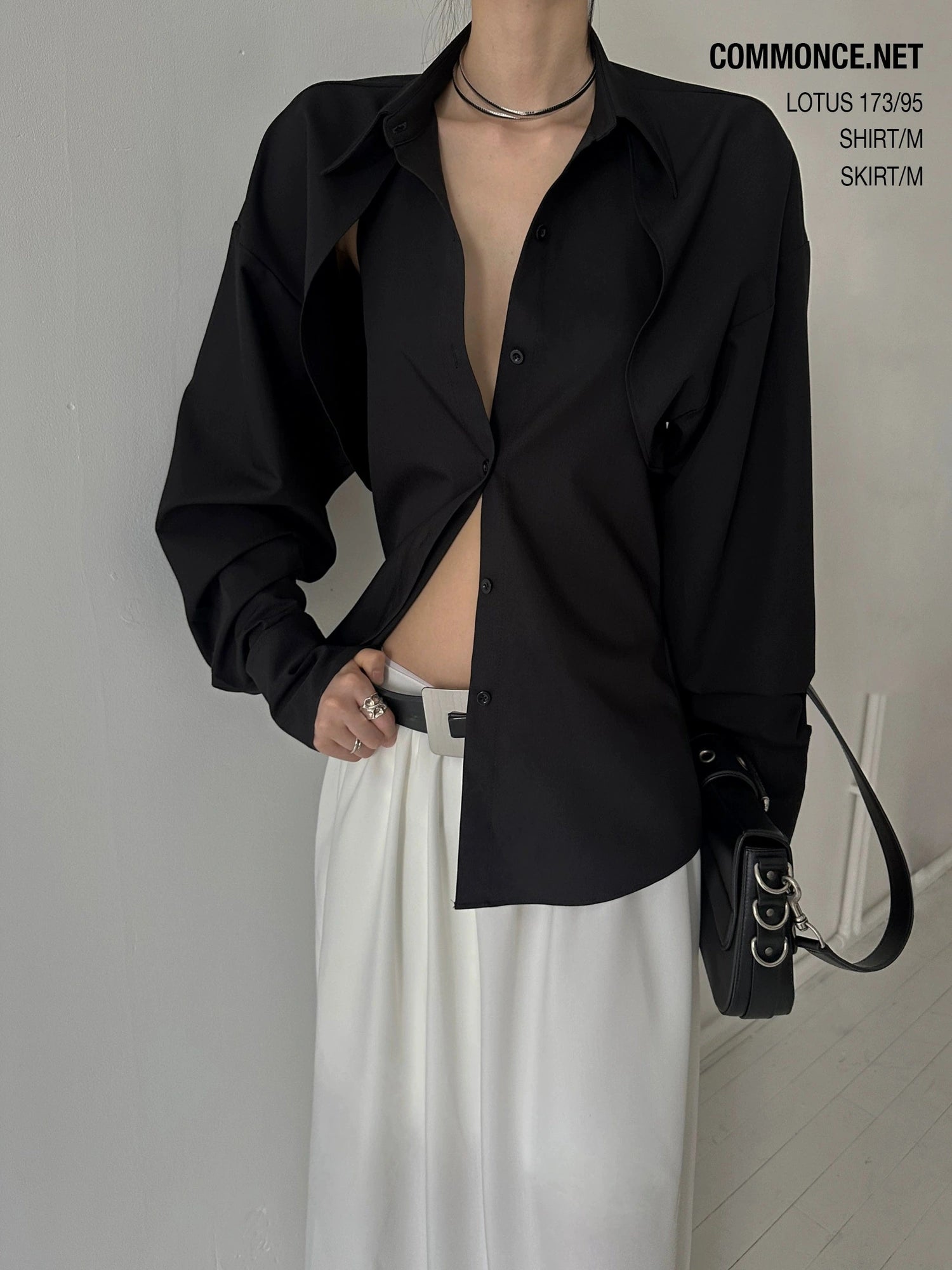 Backless Shirt With Cropped Jacket Set