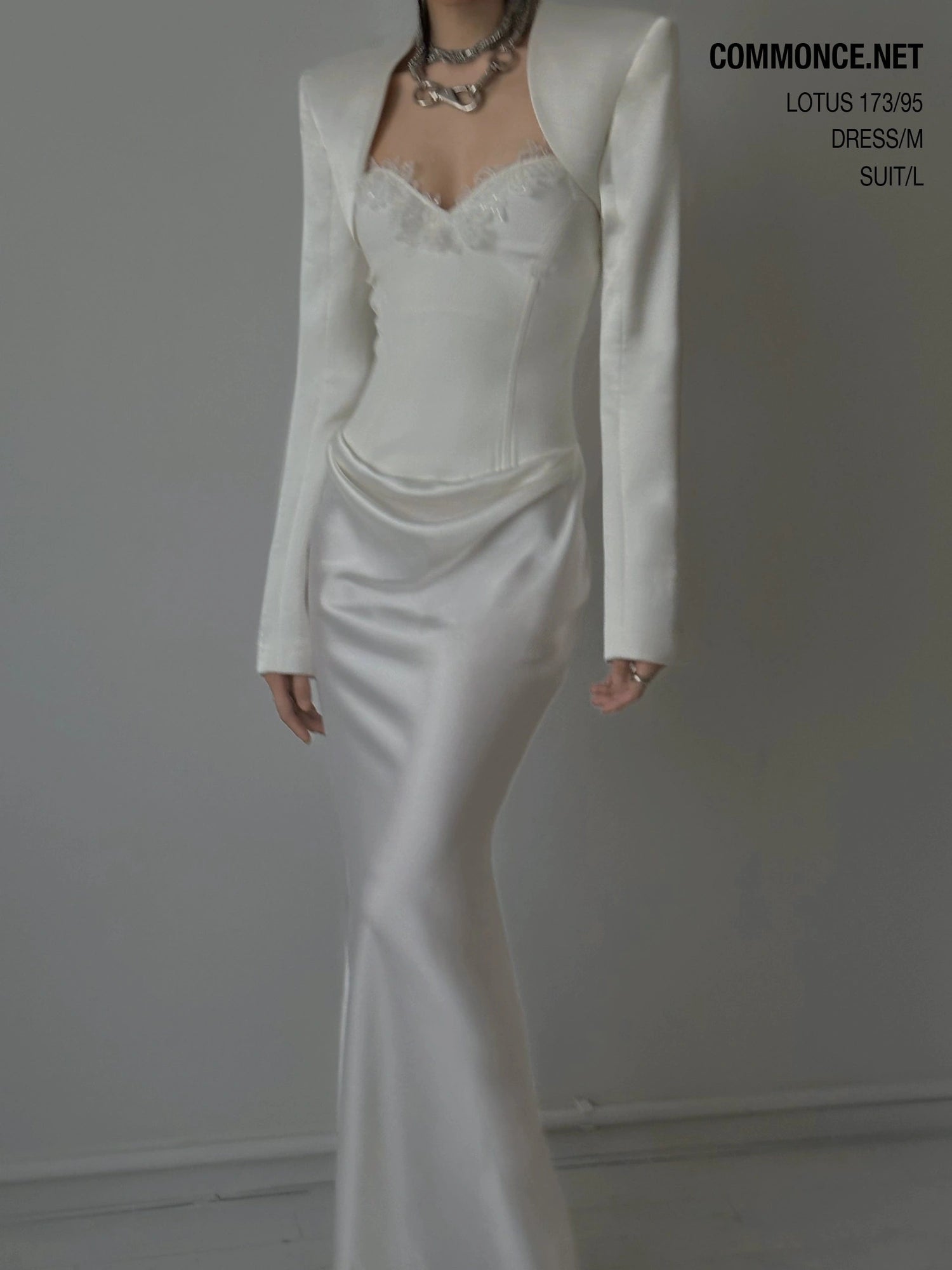 Lace Paneled Slit Mermaid Dress