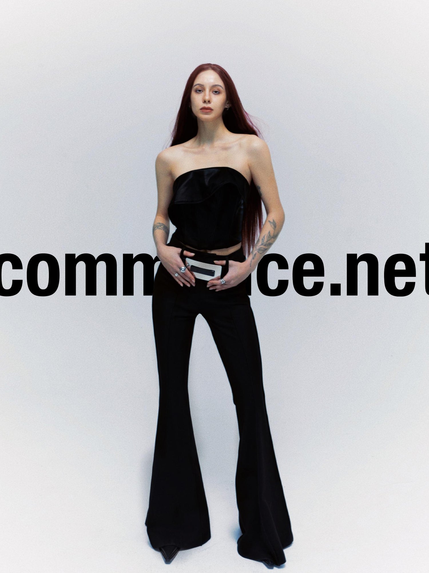 Asymmetric Boned Leather Corset Tube Top