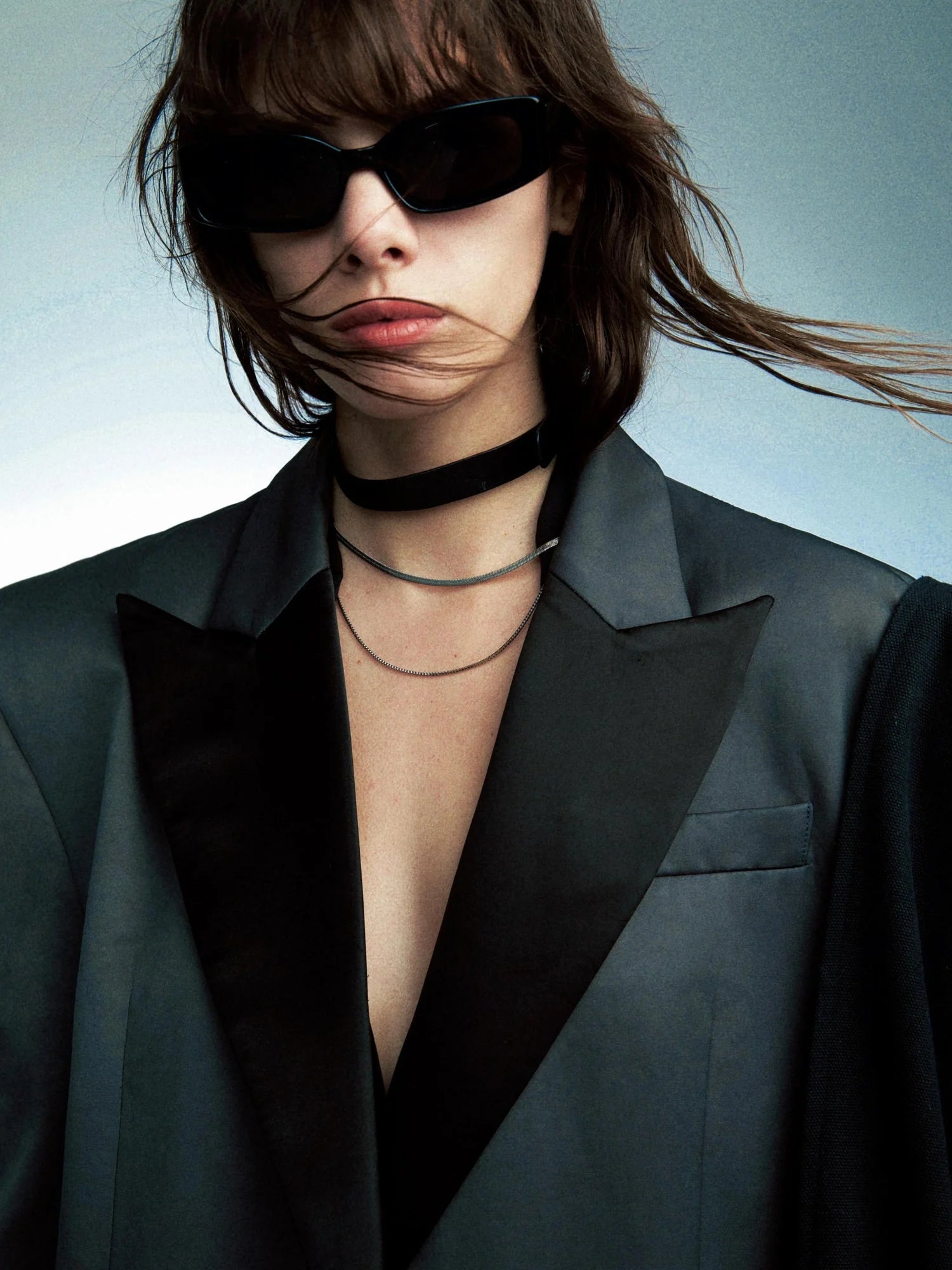 Detachable Quilted Oversized Long Blazer