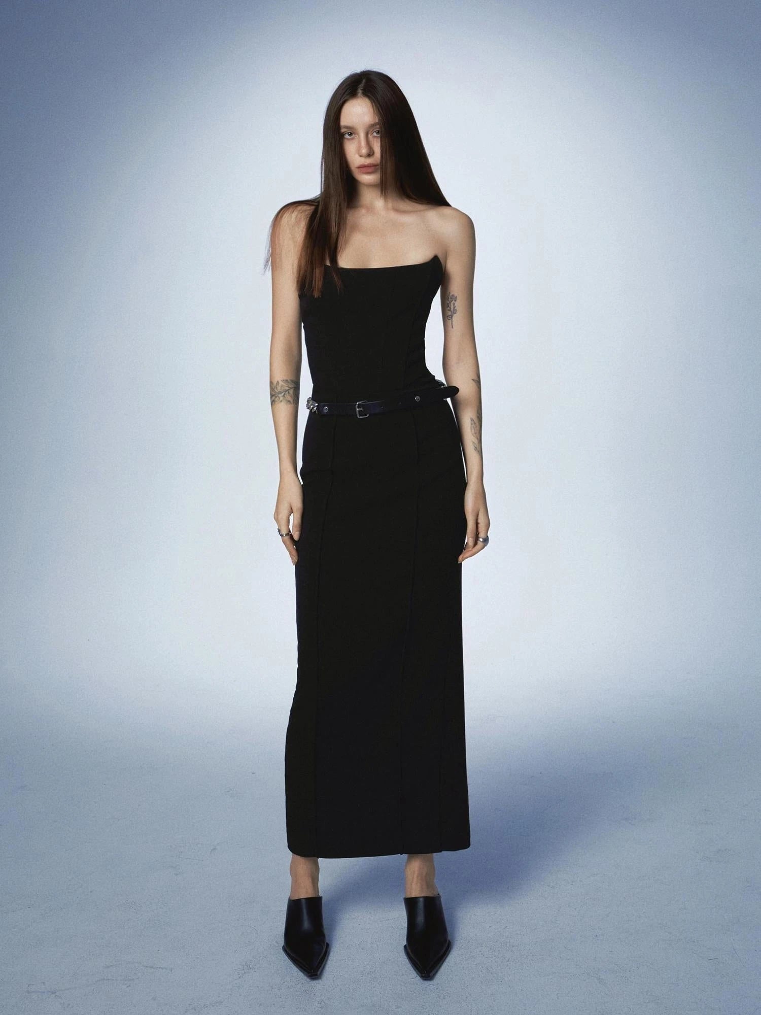 Strapless Boned Gown with Short Coat Set