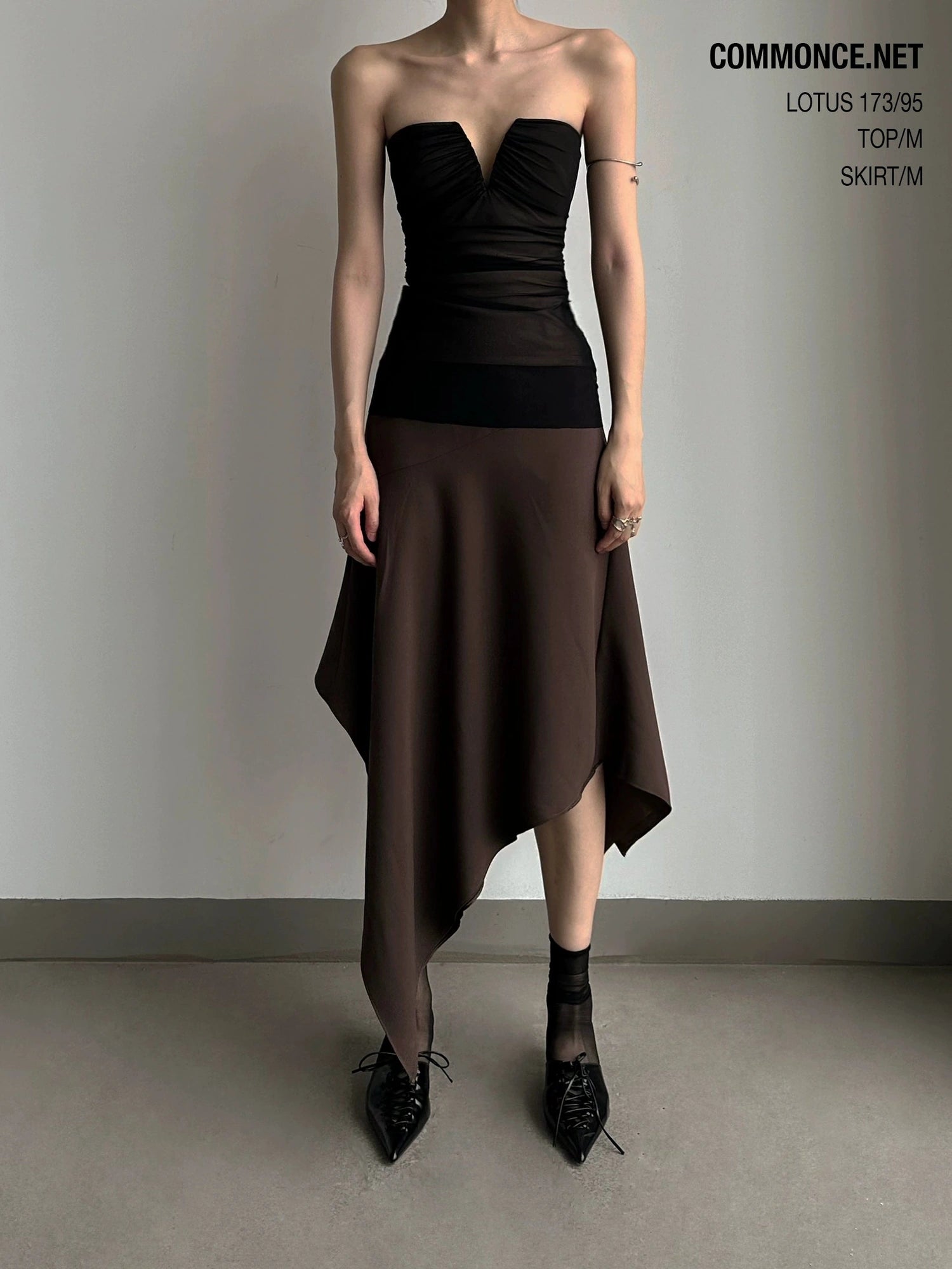 Asymmetrical Hem Reversible Midi Skirt