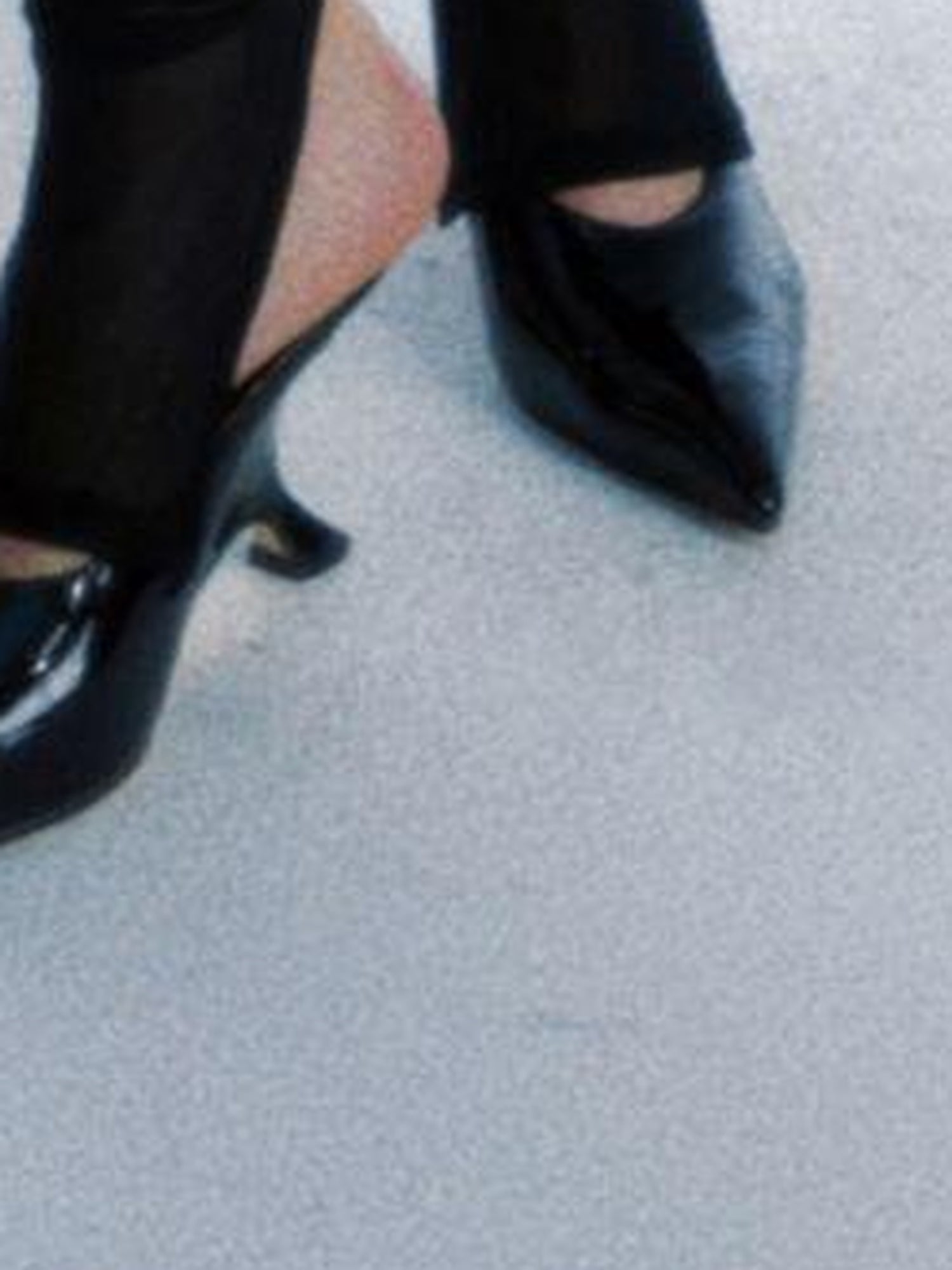 commonce net Back Slit Knit Leggings