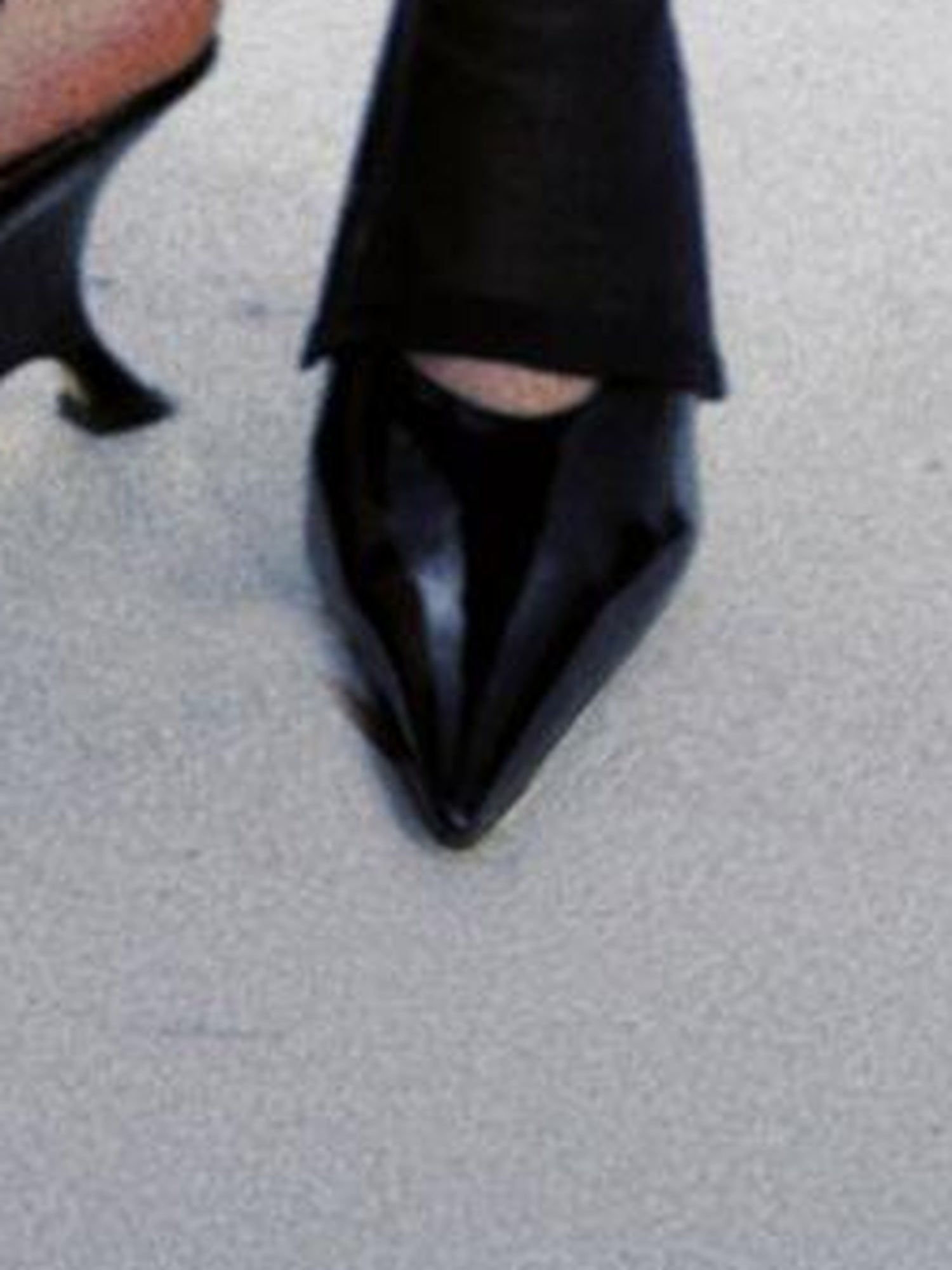 commonce net Back Slit Knit Leggings