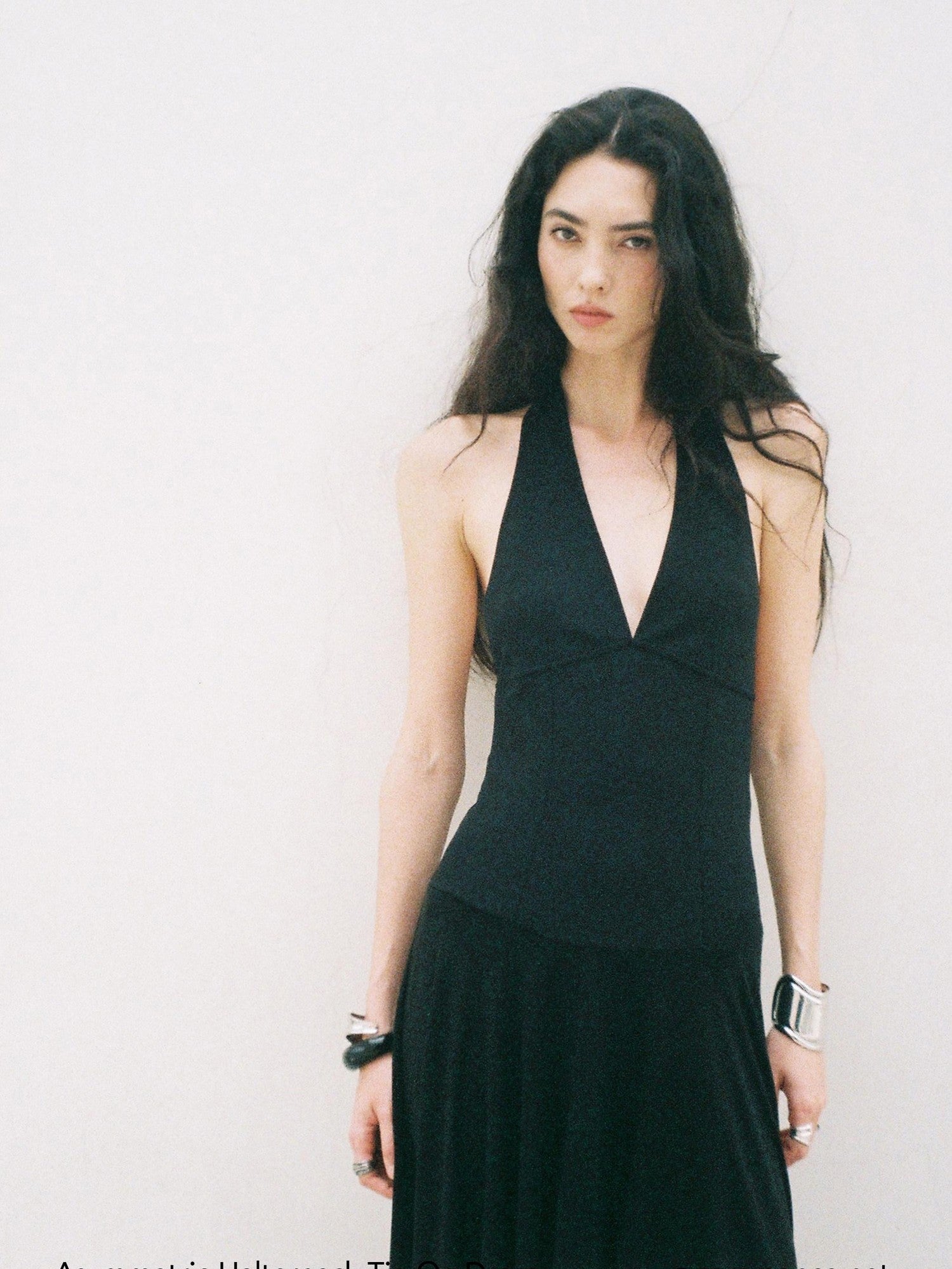 commonce net Black Asymmetrical 3d Tailored Irregular Hem Women&