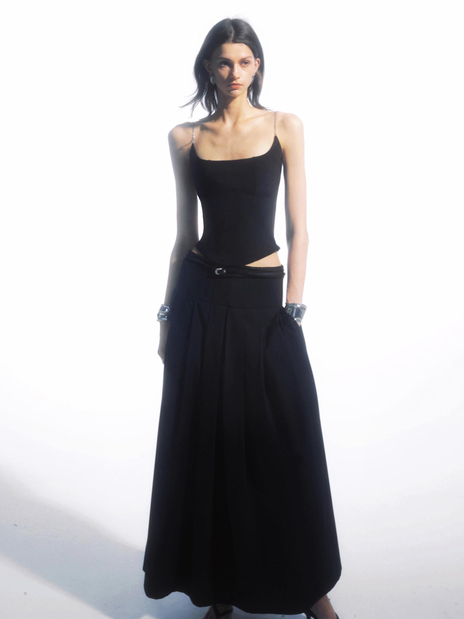 commonce net Chain Split Strap Top