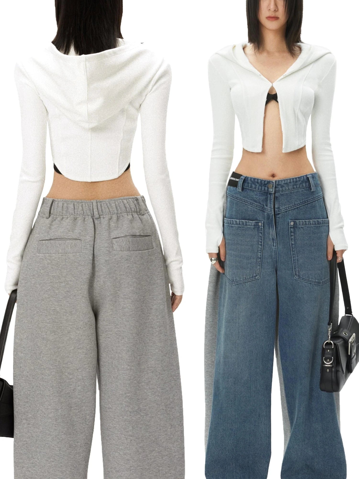 Curved Hem Split Hoodie Knit