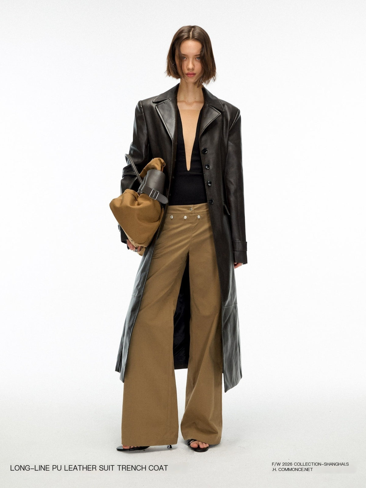 commonce_net_Distressed_Faded_Waist_Cinched_Long_Sleeve_Pu_Leather_Women&