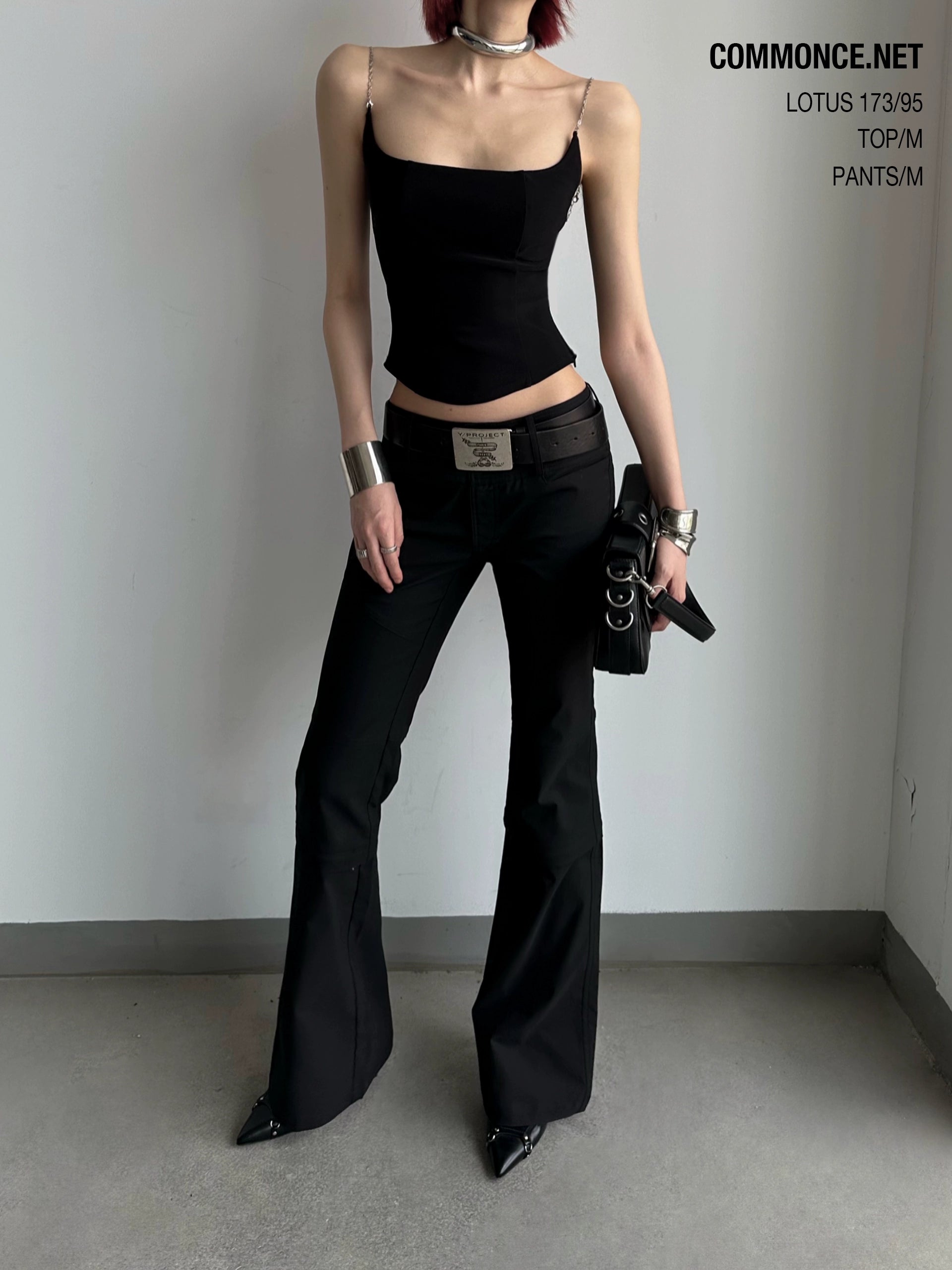 commonce_net_Draped_Asymmetrical_Detachable_Leg_Low_Rise_Cargo_Pants_MISSTT