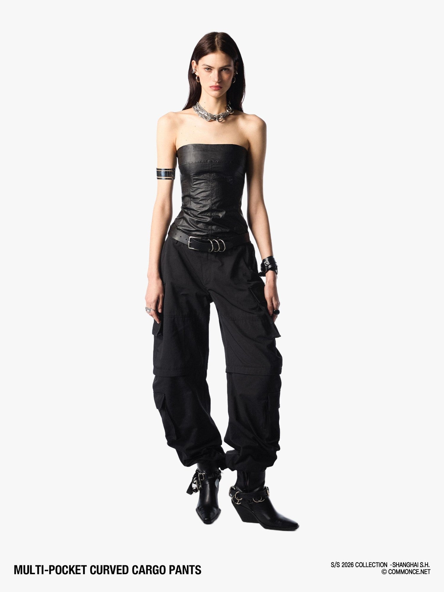 commonce net Long Structured Multi Pocket Women&