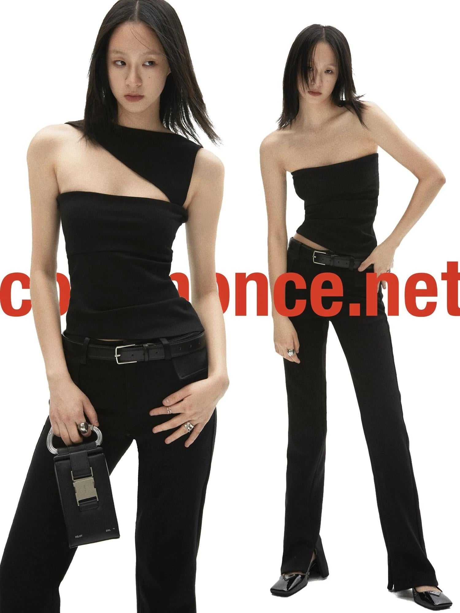 Two-Way Spliced Hollow Tube Top