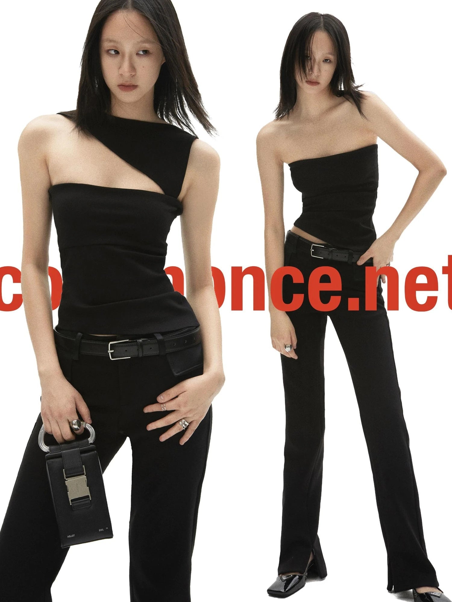 Two-Way Spliced Hollow Tube Top