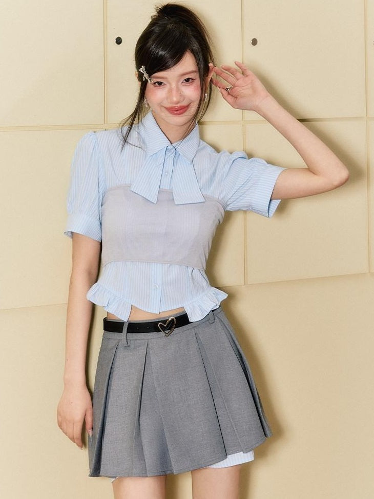 7Shiftin Soft Pu Black Minimalist Versatile Young Women Single Loop Waist Belts