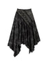 Urban Punk Rock Studded Asymmetrical Long Dresses