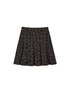 atrandom Vintage A-Line Low Waist Cheetah Print Mini Skirt Grey