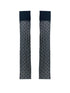 Gray Pink Knit Long Stacked Leg Warmers Socks
