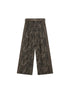Colorblock Leopard Print Wide Leg Pants