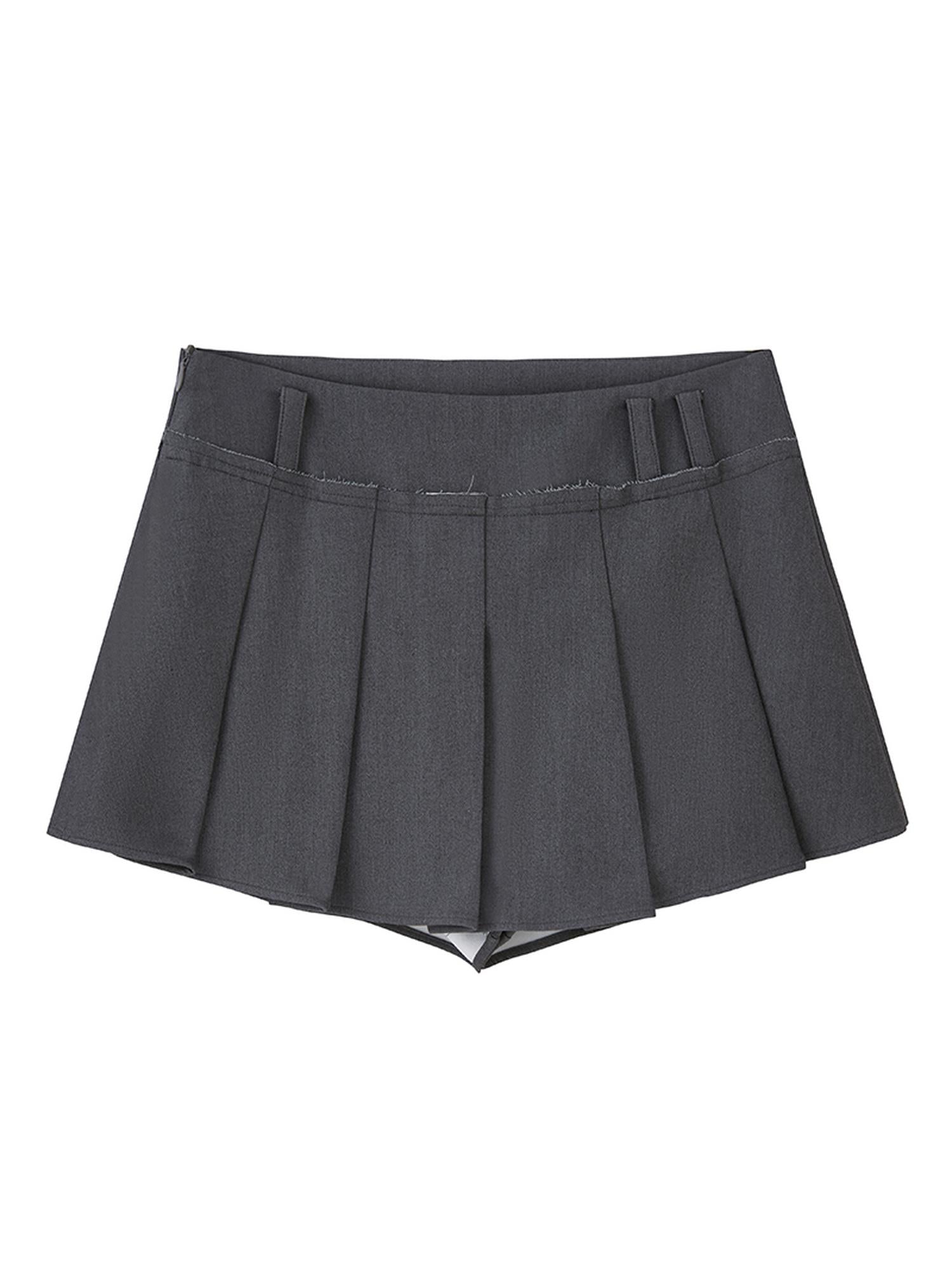 DIDDI MODA Classic Pleated Midi Skirt With Flowy Layered Design