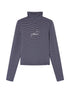 Women S Striped High Neck Long Sleeve T-Shirt