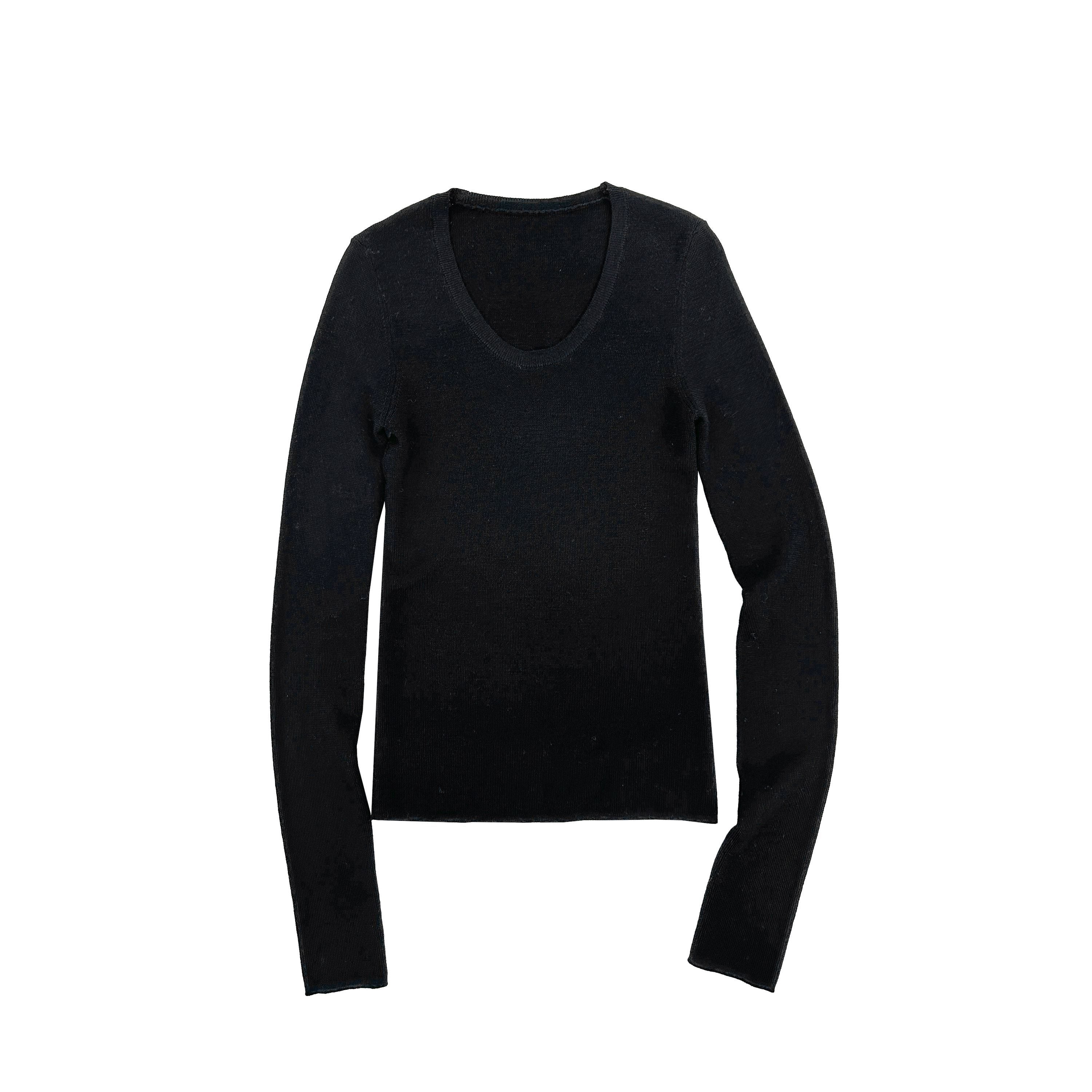 Northbutsouth_Four_Color_U_Neck_Slim_Fit_Lightweight_Long_Sleeve_Women&