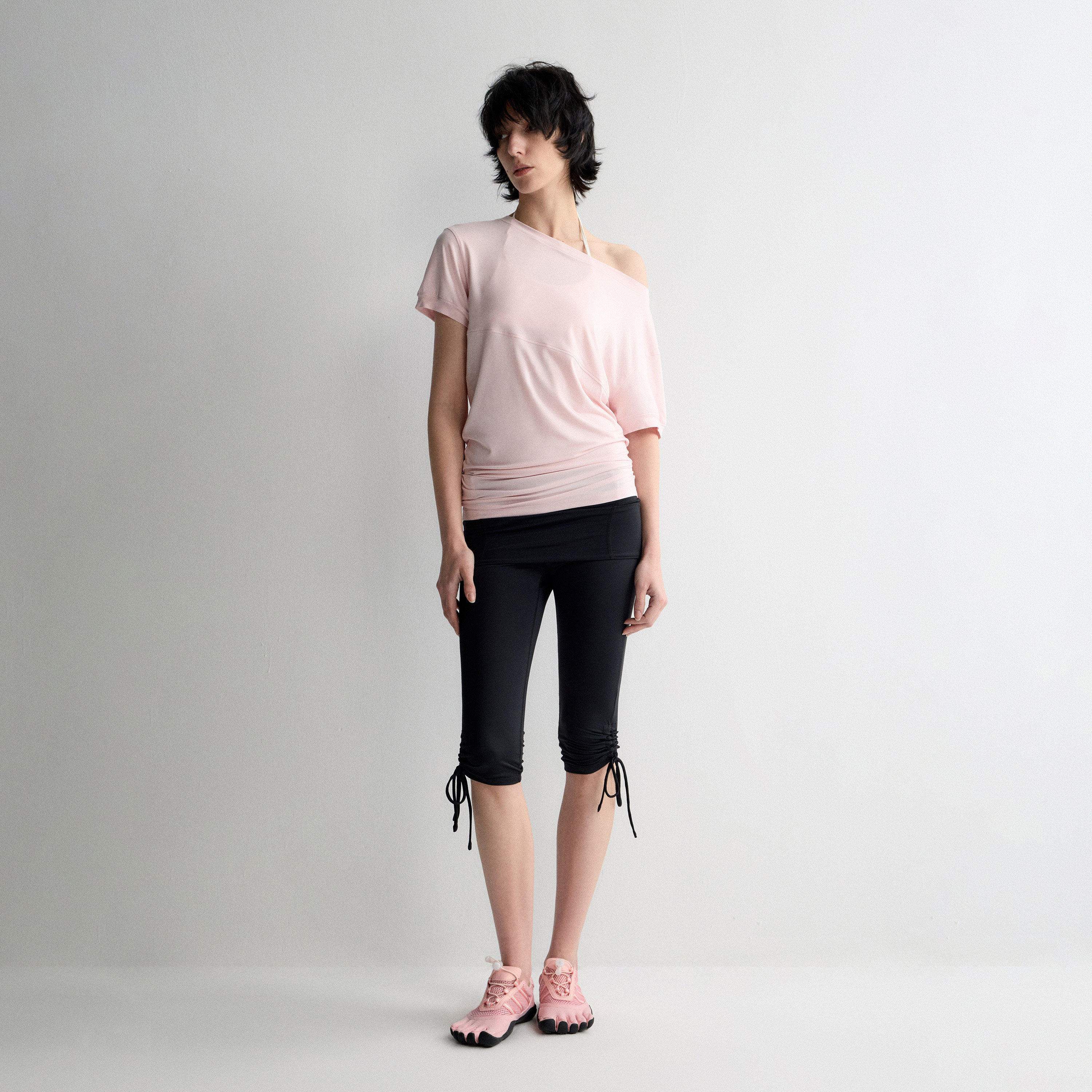 RUN_TO_THE_FUTURE_Breathable_Modal_Slim_Fit_Boat_Neck_Casual_Women_Solid_Short_Sleeve_T-Shirts_MISSTT