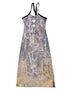 Sheer Floral Stretchy Slim Sleeveless Backless Dress