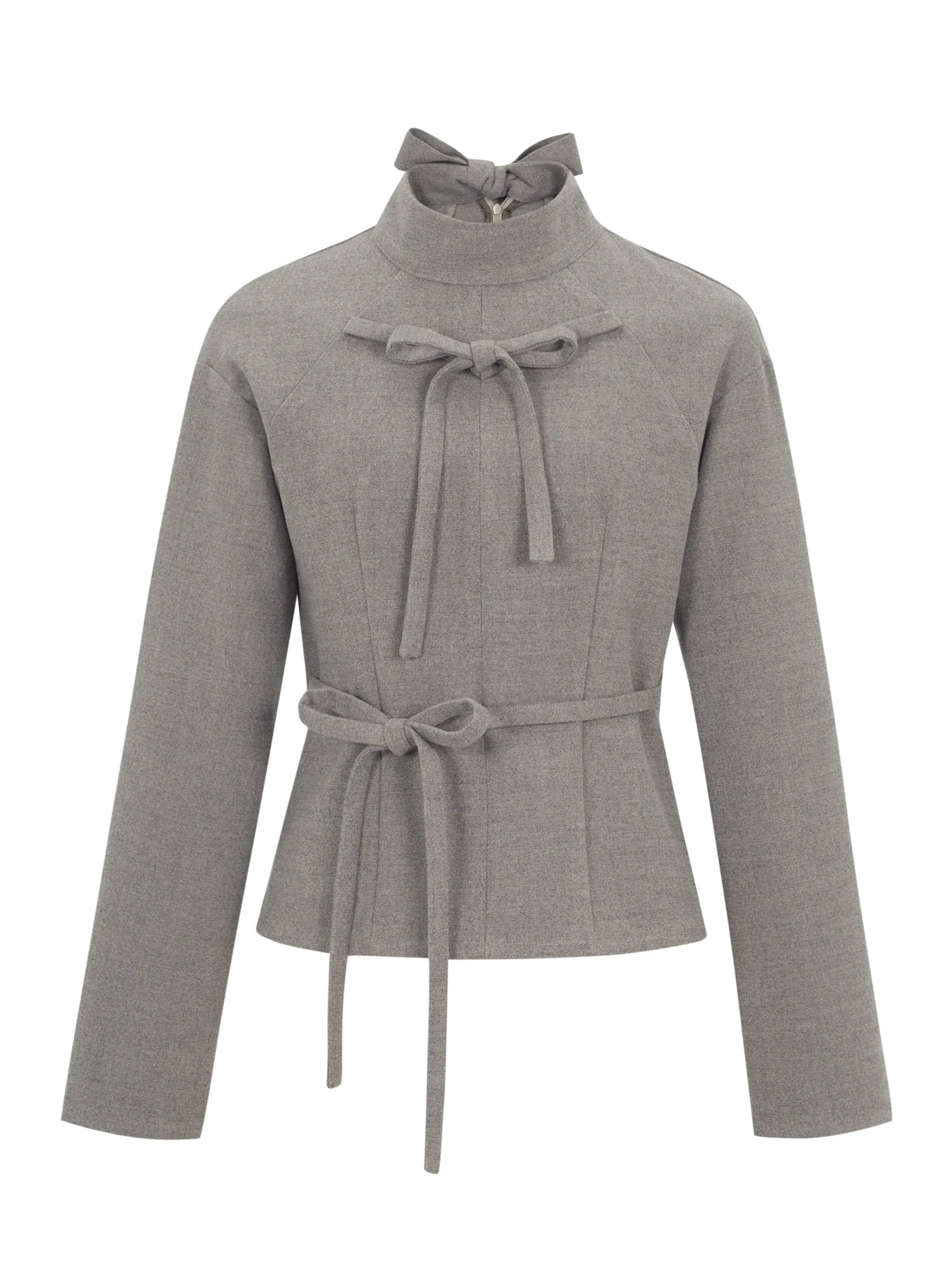 Dory Dory Bow Tie Mandarin Collar Blouse