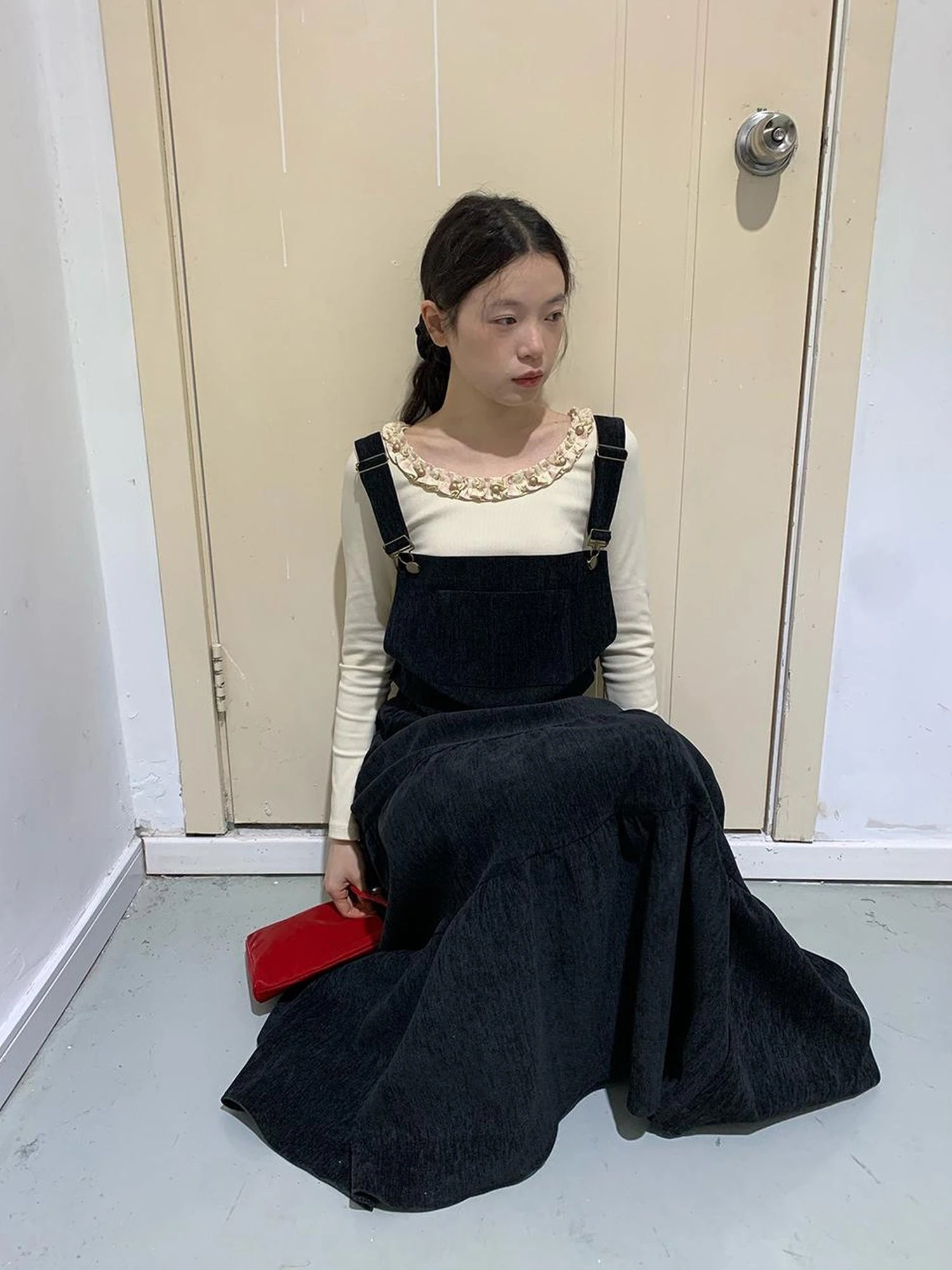 Dory Dory Chenille A Line Midi Skirt For Women