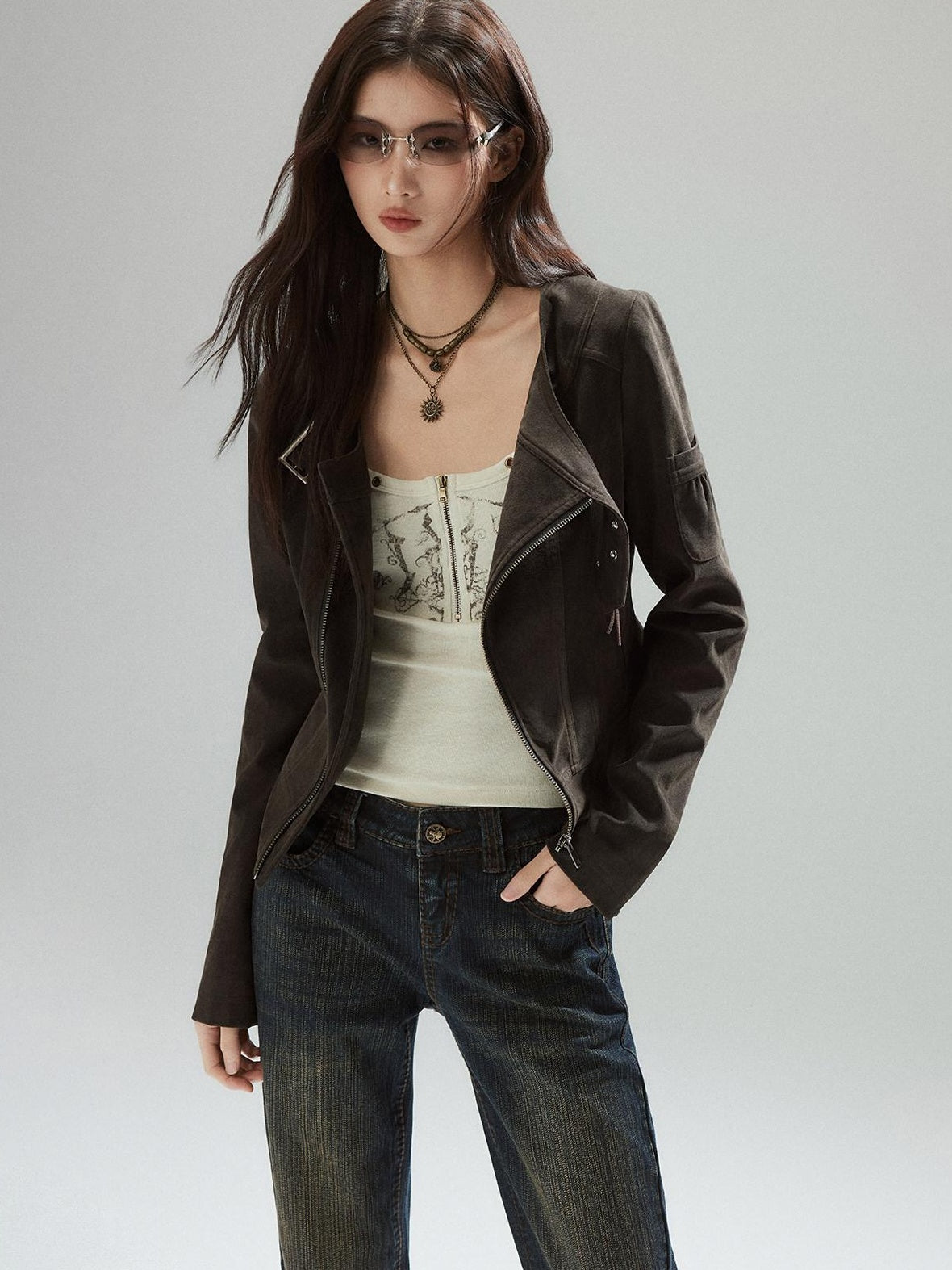 Low pixel Soft Cotton Blend Slim Urban Round Neck Racerback Women Daily Ivory Camisoles