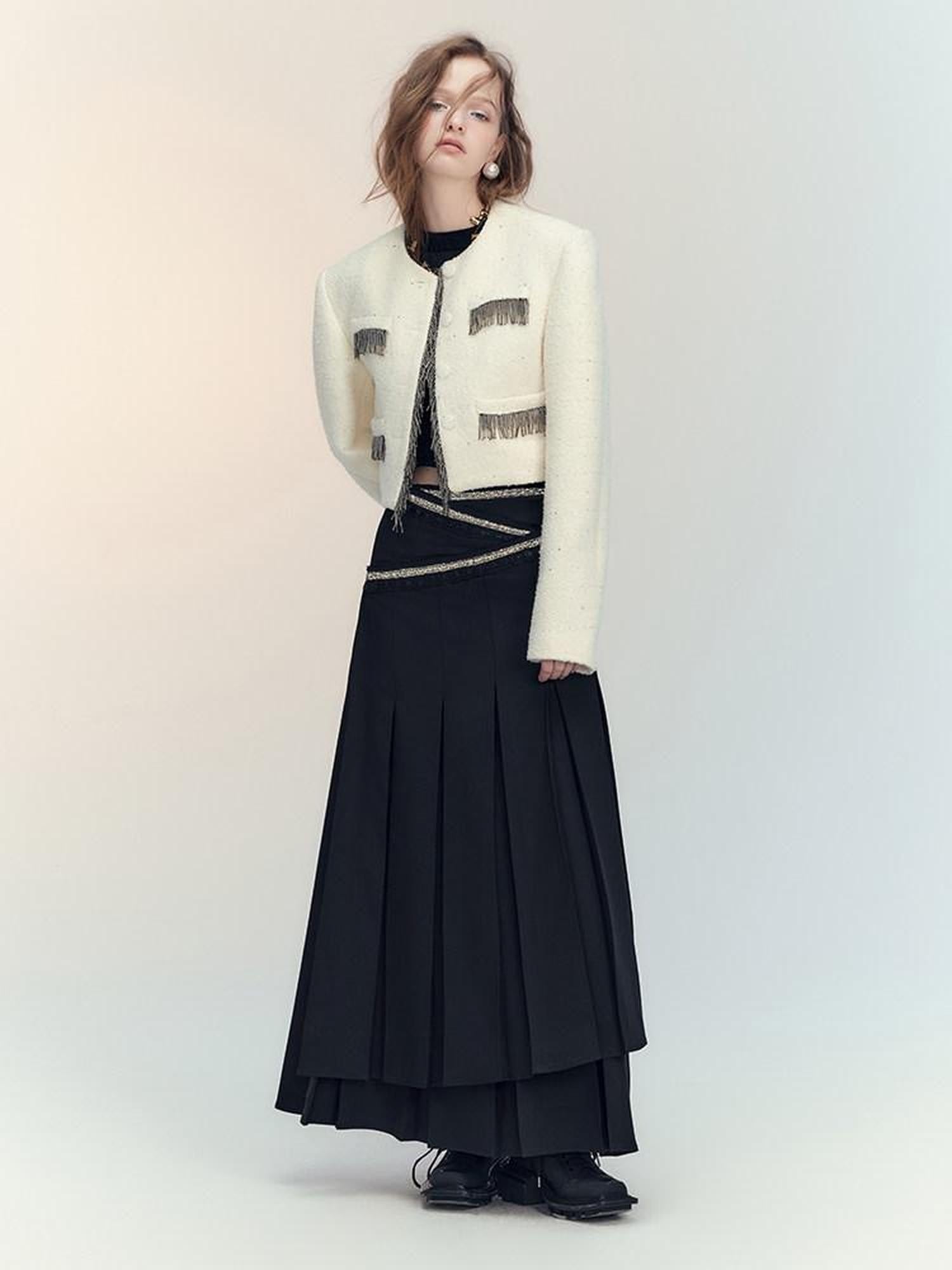 AnnoMundi Sequin Textured Boucle Two Piece Women&