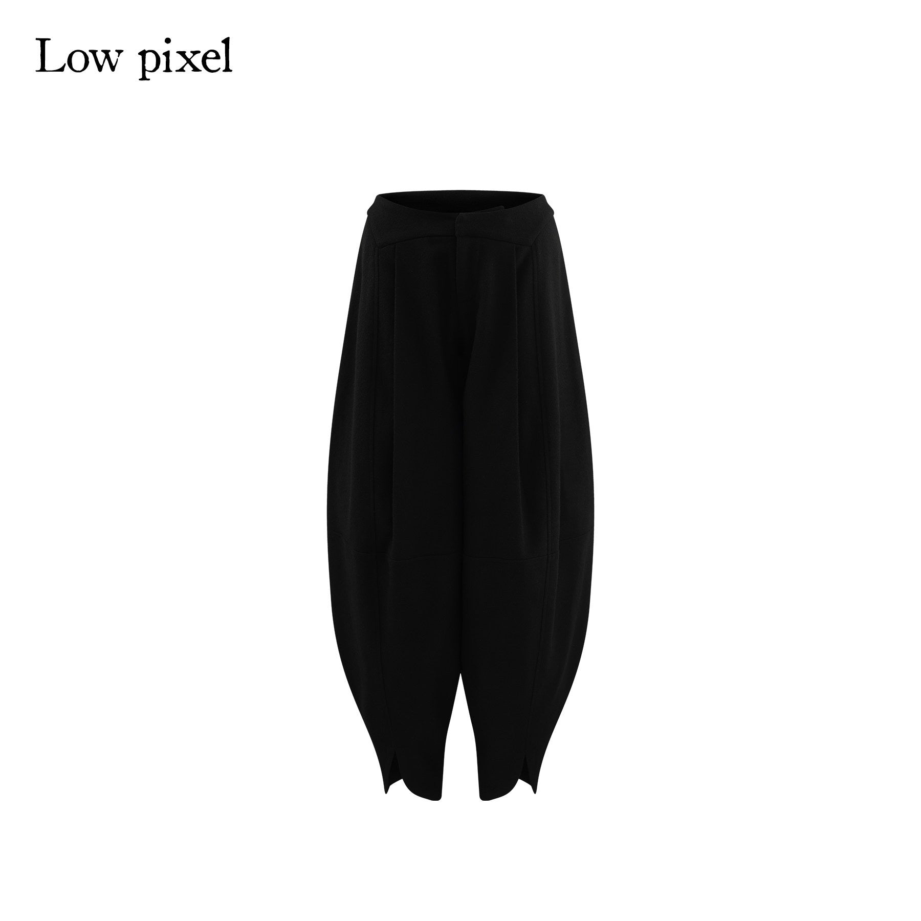Low_pixel_Low_Rise_Wool_Blend_Micro_Stretch_Casual_Zip_Fly_Women_Black_Wide_Leg_Pants_MISSTT