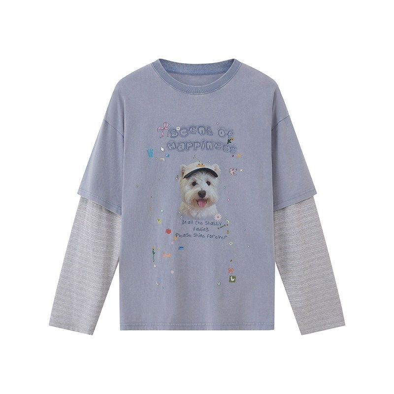 DIDDI_MODA_Cartoon_Animal_Applique_Crystals_Patchwork_Women&