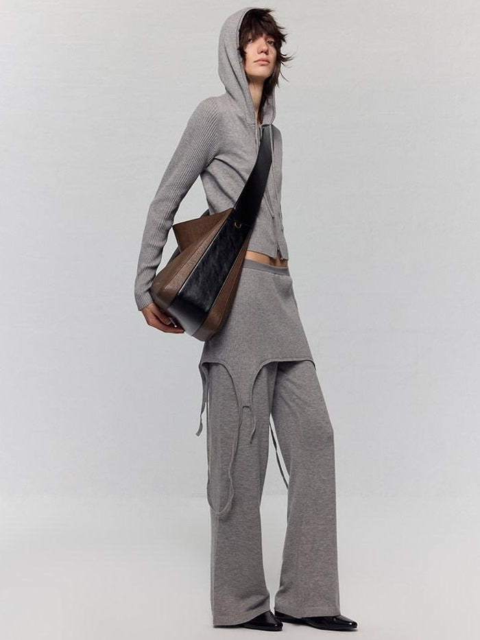RUN TO THE FUTURE Large Zipper Pocket Casual Minimalist Single Strap Everyday Cross Body Bags