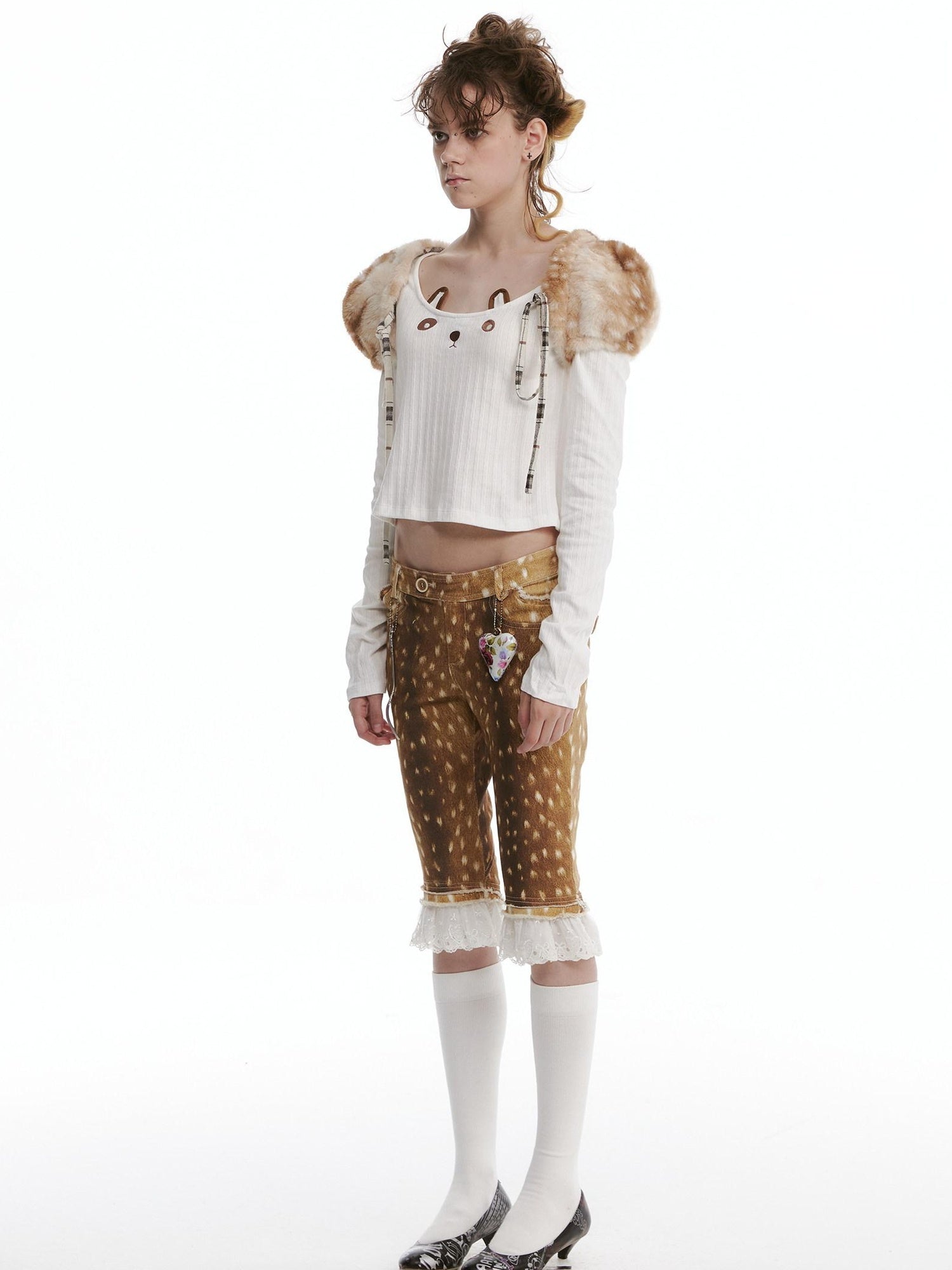nit alcove Cardigan court à encolure bateau et ouverture sur le devant, modèle original pour femme, noir, Deer Accessories