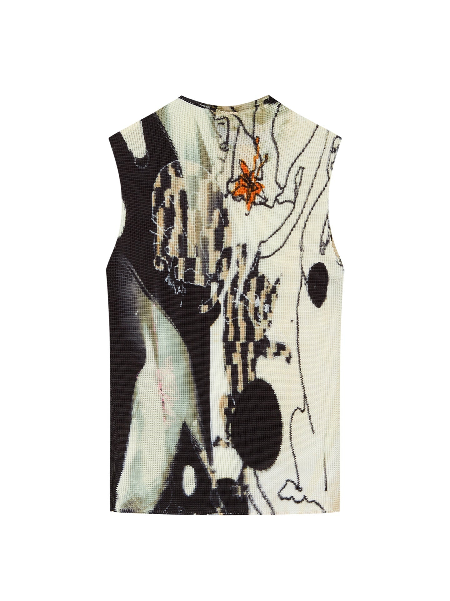 OfAkiva_Dog_And_Cat_Print_Designer_Original_Pineapple_Pleated_Women&