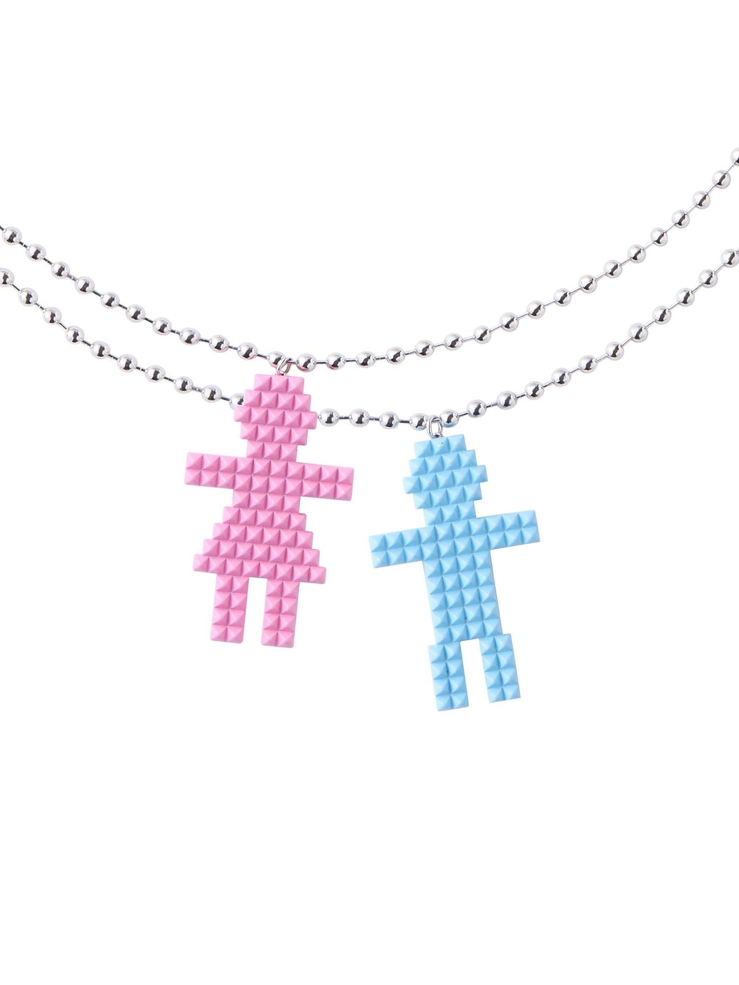 CFIERCE Multicolor Studded Human Figure Single Strand Women&