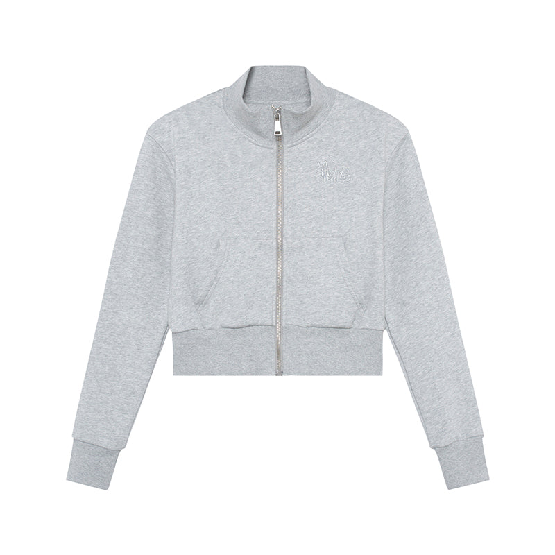 Achihara 2025 Spring Summer Hoodie With Silver Embroidery Women&