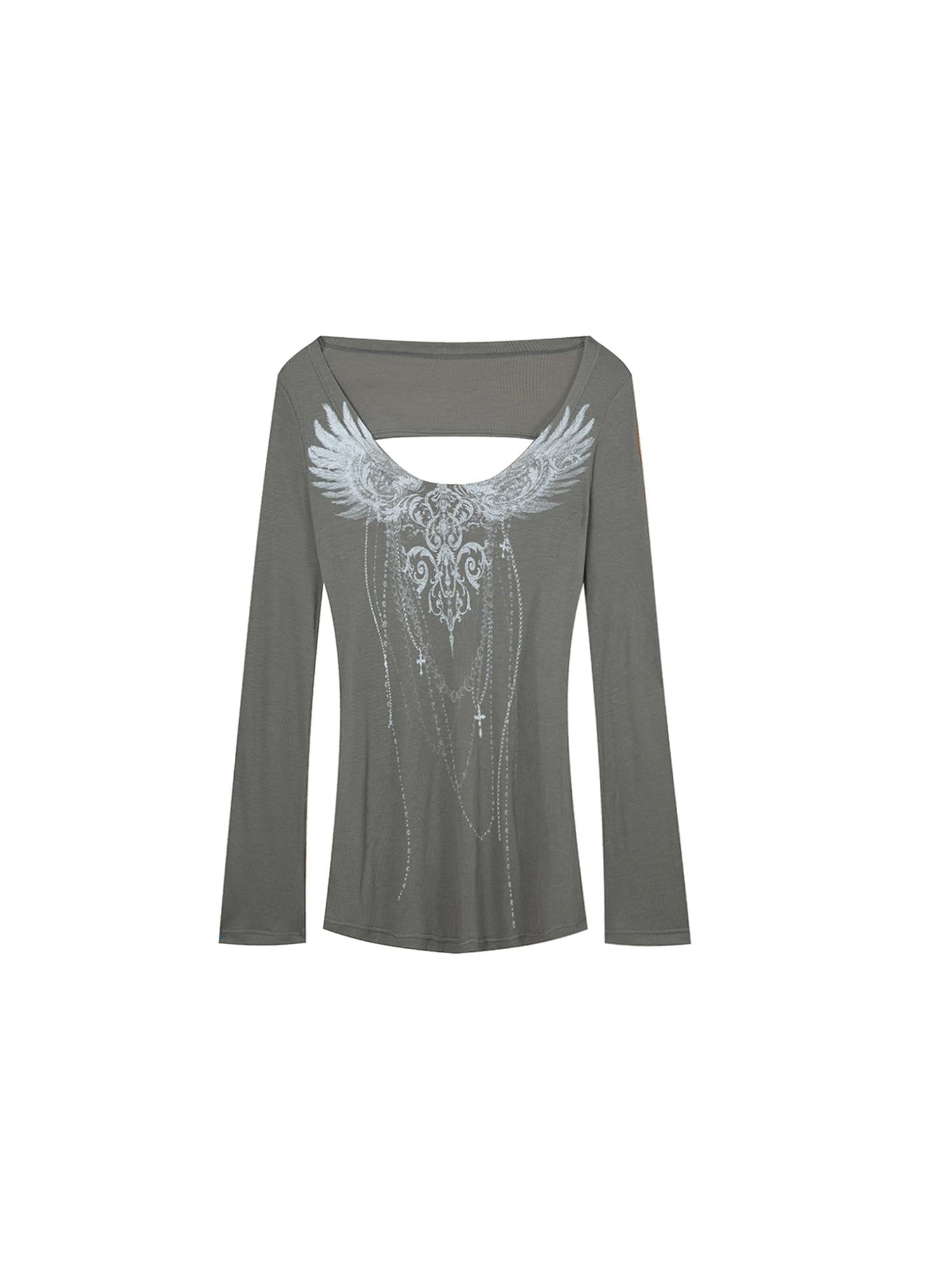DoublePunch Summer Floral Print Slim Long Sleeve Sunshirt T-Shirt