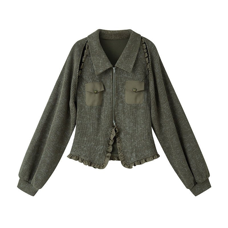 DIDDI MODA Striped Dragon Cowdog Knit Set