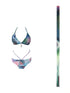Printed 4-Piece Swim Set with Scarf & Skirt