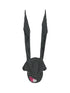 Cute Bunny Hat With Big Ears Summer Knit Striped Cap