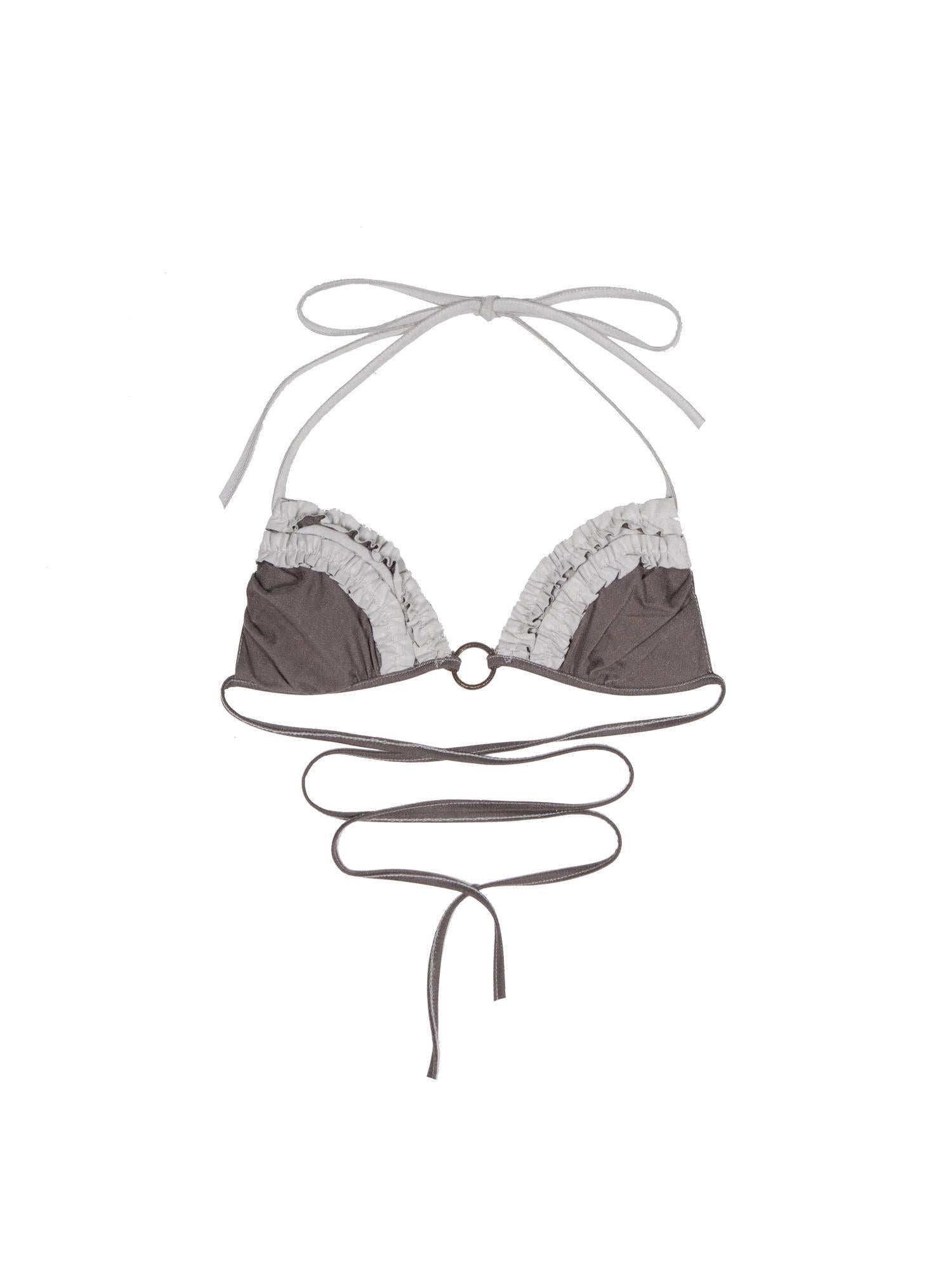 ARIADNAw Punk Crinkle Bikini Y2k Summer Edge