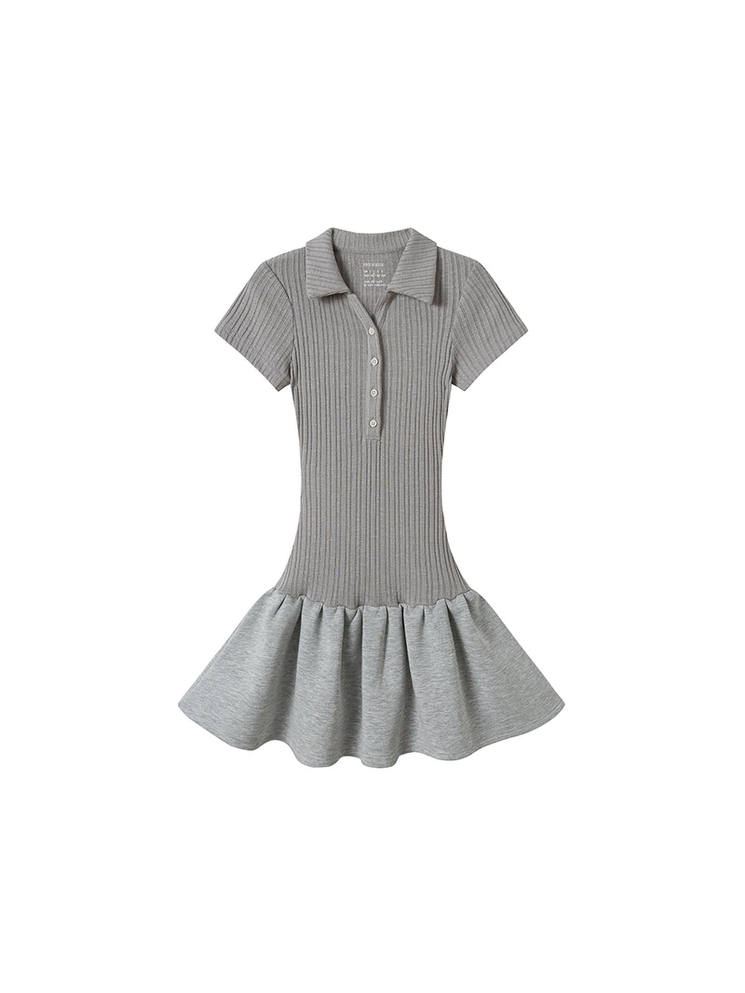 SweetChilling Polo Collar Tennis Dress Women American Campus Style Dresses