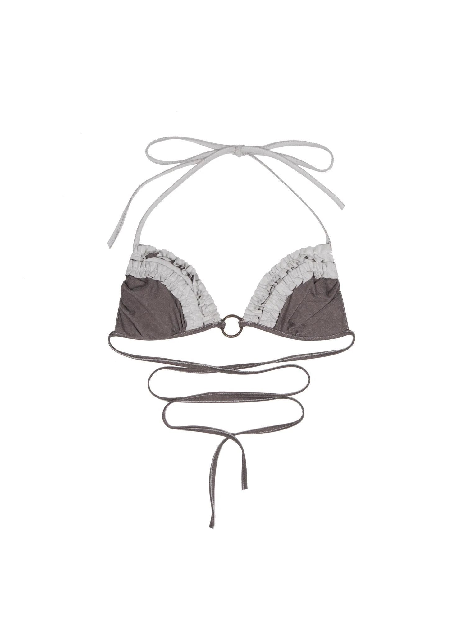 Punk Crinkle Bikini Y2k Summer Edge