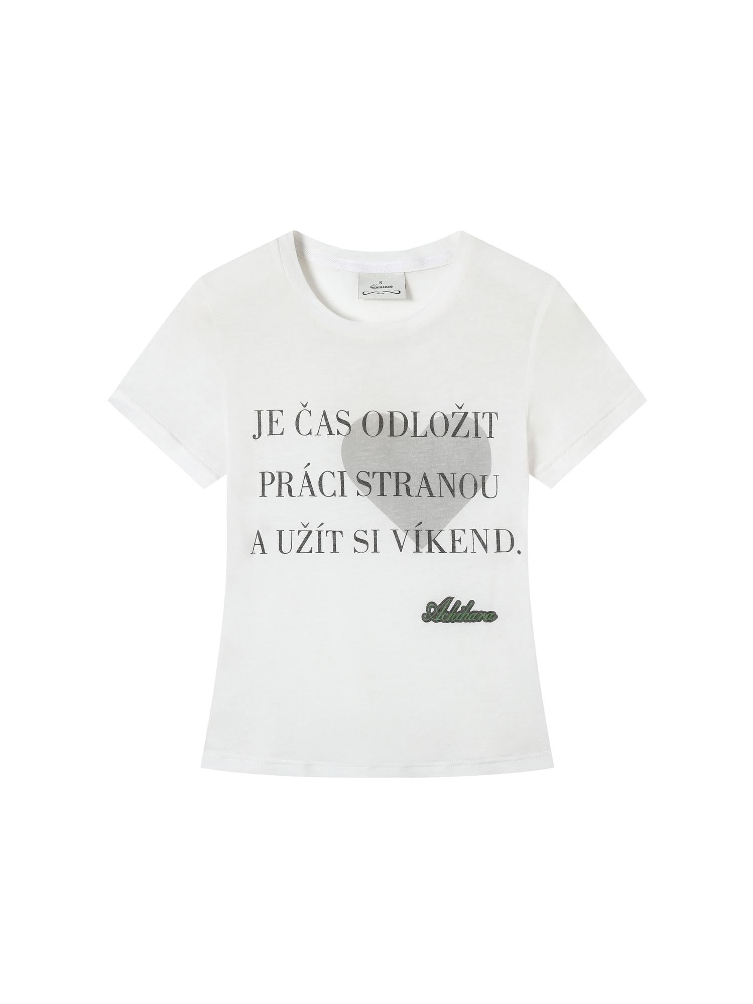 Achihara Love Weekend Double Layer Tee Summer 2025