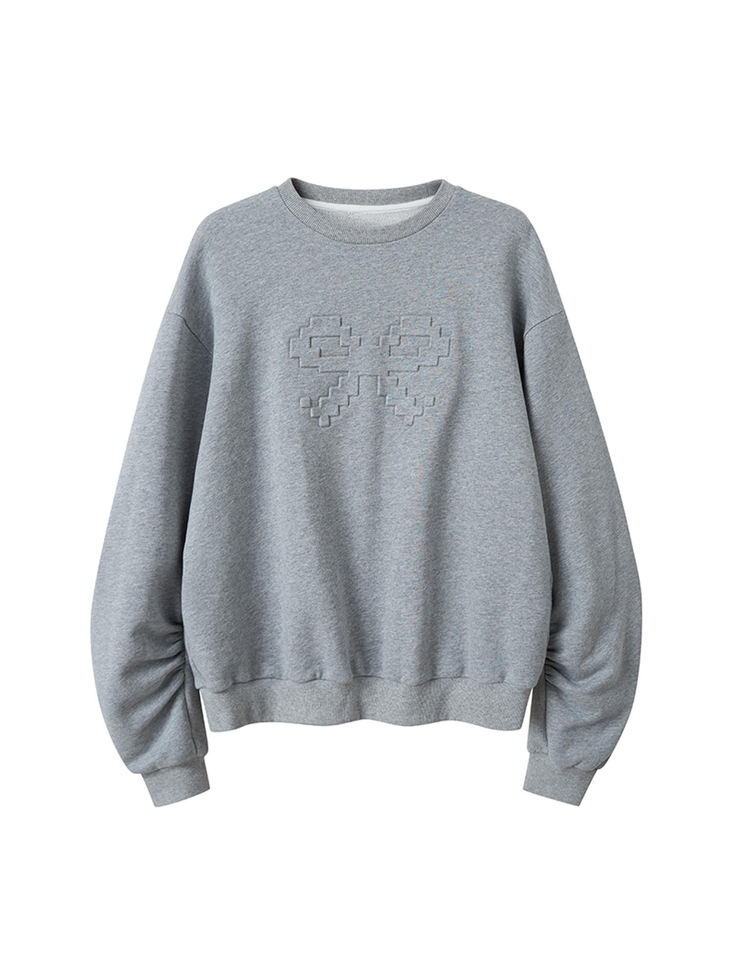 DIDDI MODA Pixel Mosaic Bow Sweater Skirt Set