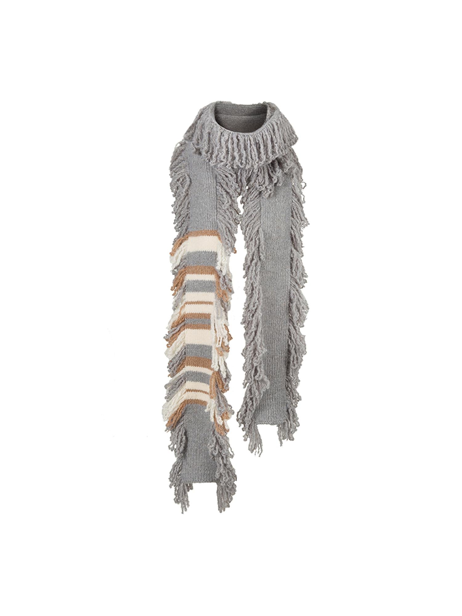 DIDDI MODA Snow Elf Cozy Fringe Hat Scarf Set