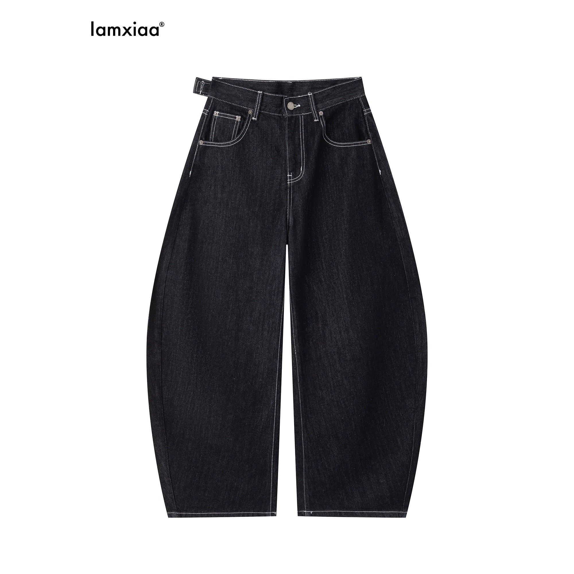 iamxiaa_Black_Contrast_Topstitch_Curved_Leg_Women&