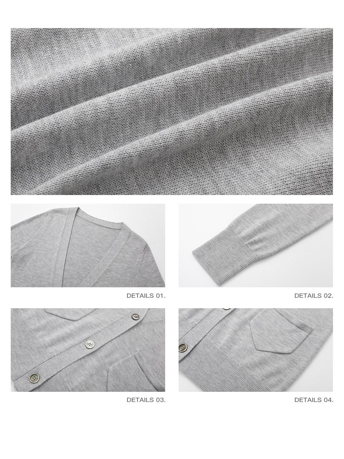 iamxiaa Cloudlike Deep V-neck Shell Buttons Ribbed Edge Women&