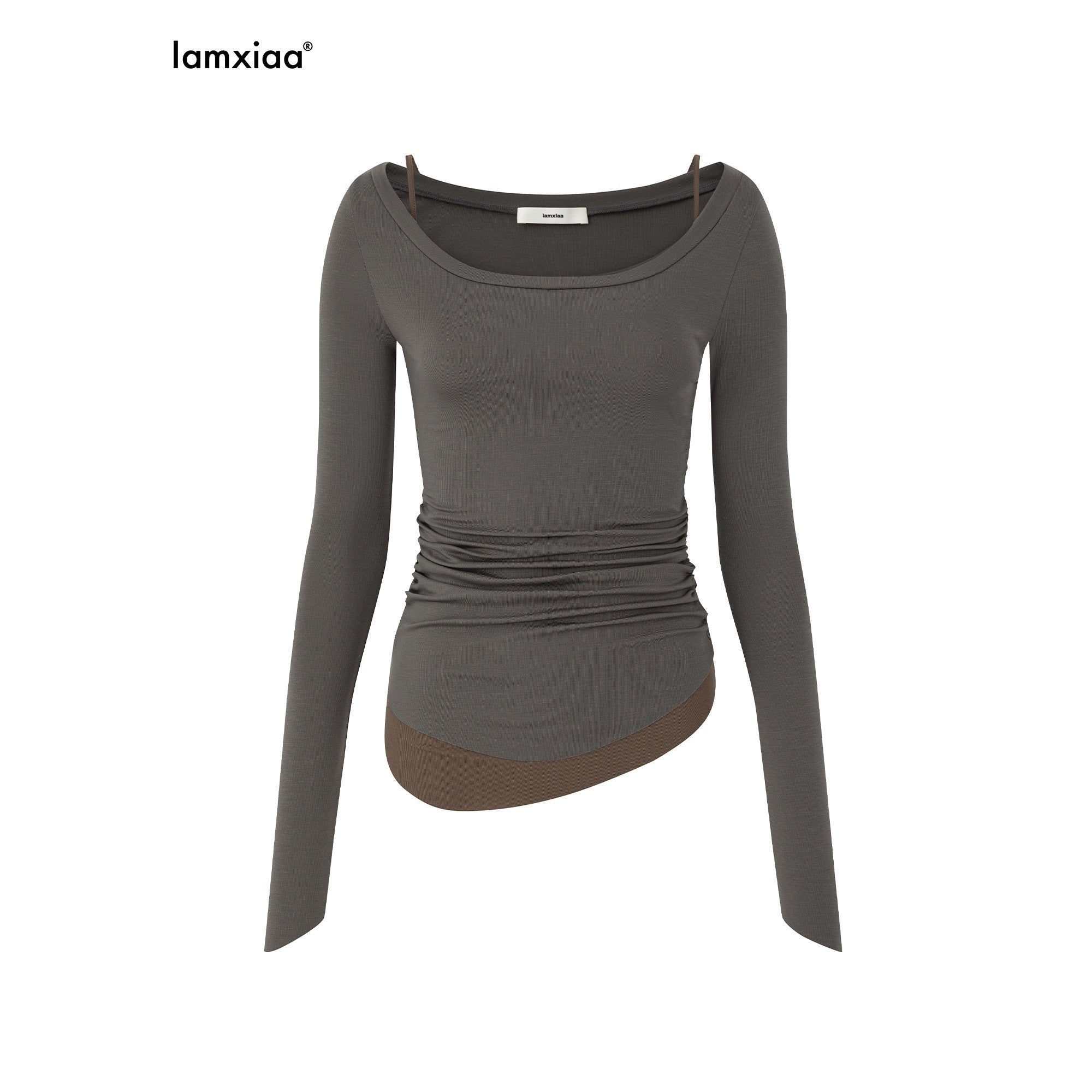 iamxiaa_Colorblock_Deconstructed_Two_Piece_Slim_Knit_Women&